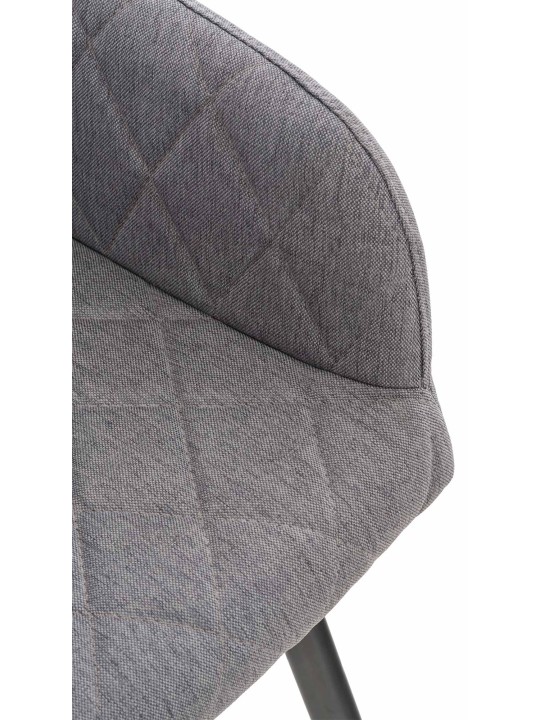 Set 2 scaune de sufragerie stofa Shila, gri Set 2 scaune de sufragerie stofa Shila, gri