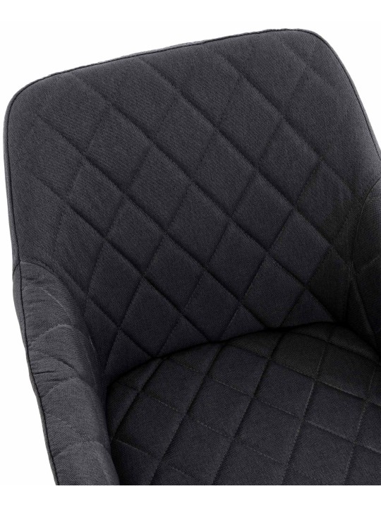 Set 2 scaune de sufragerie stofa Shila, negru Set 2 scaune de sufragerie stofa Shila, negru