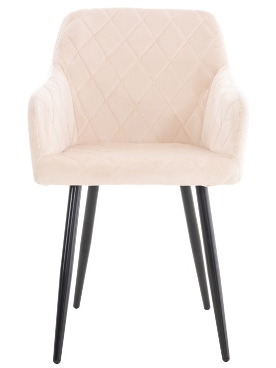 Set 2 scaune de sufragerie catifea Shila, bej