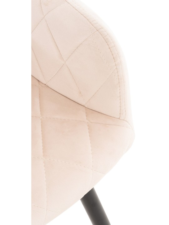 Set 2 scaune de sufragerie catifea Shila, bej