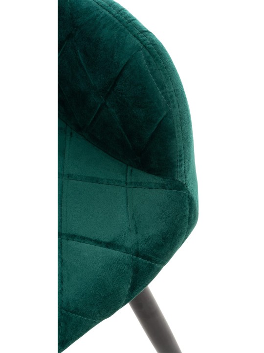 Set 2 scaune de sufragerie catifea Shila, verde