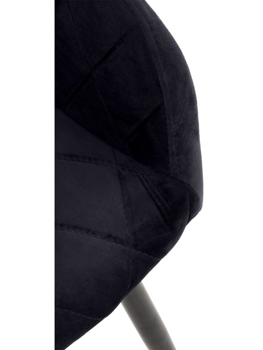 Set 2 scaune de sufragerie catifea Shila, negru Set 2 scaune de sufragerie catifea Shila, negru