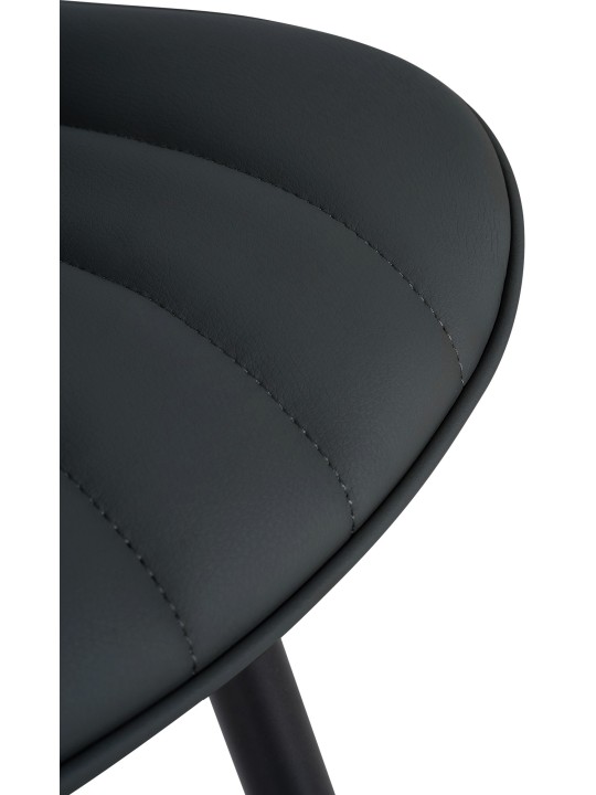 Set 2 scaune Largo imitatie piele, negru