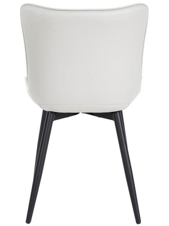 Set 2 scaune Largo imitatie piele, alb