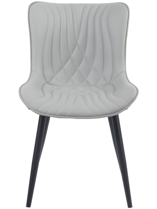 Set 2 scaune Brady imitatie piele, gri Set 2 scaune Brady imitatie piele, gri