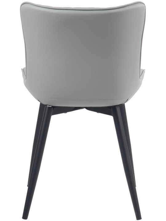 Set 2 scaune Brady imitatie piele, gri Set 2 scaune Brady imitatie piele, gri