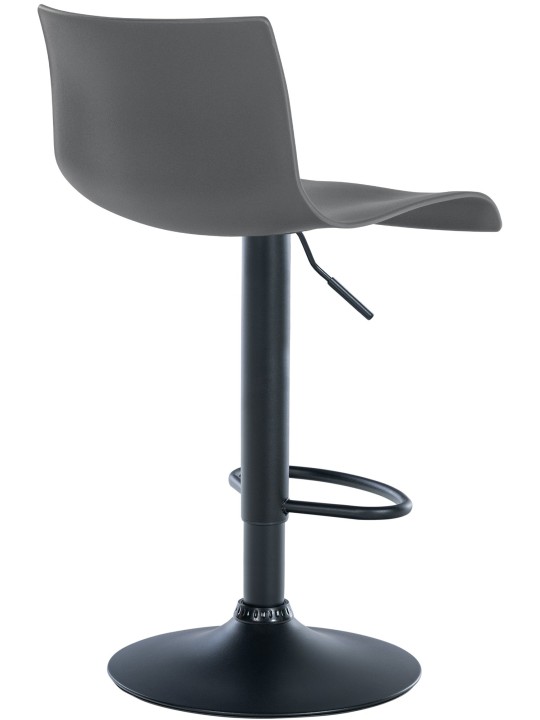 Scaun de bar Branford plastic, gri