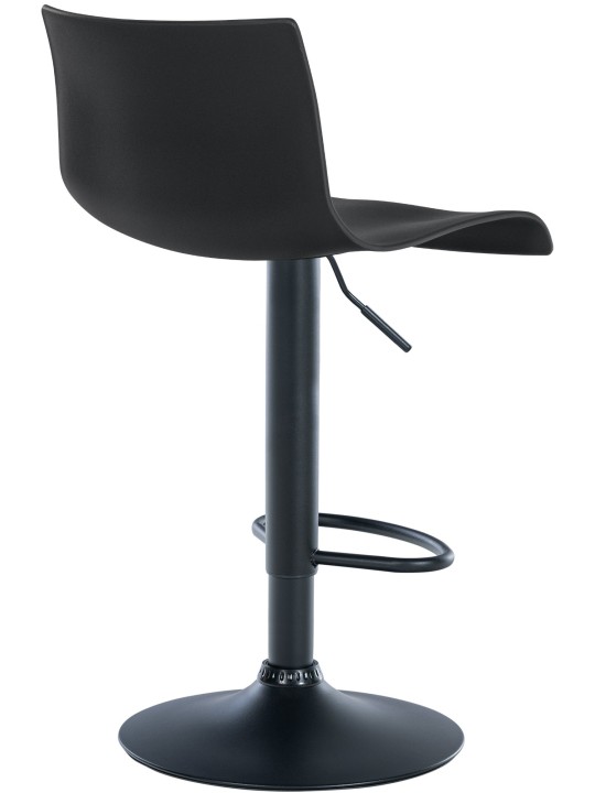 Scaun de bar Branford plastic, negru