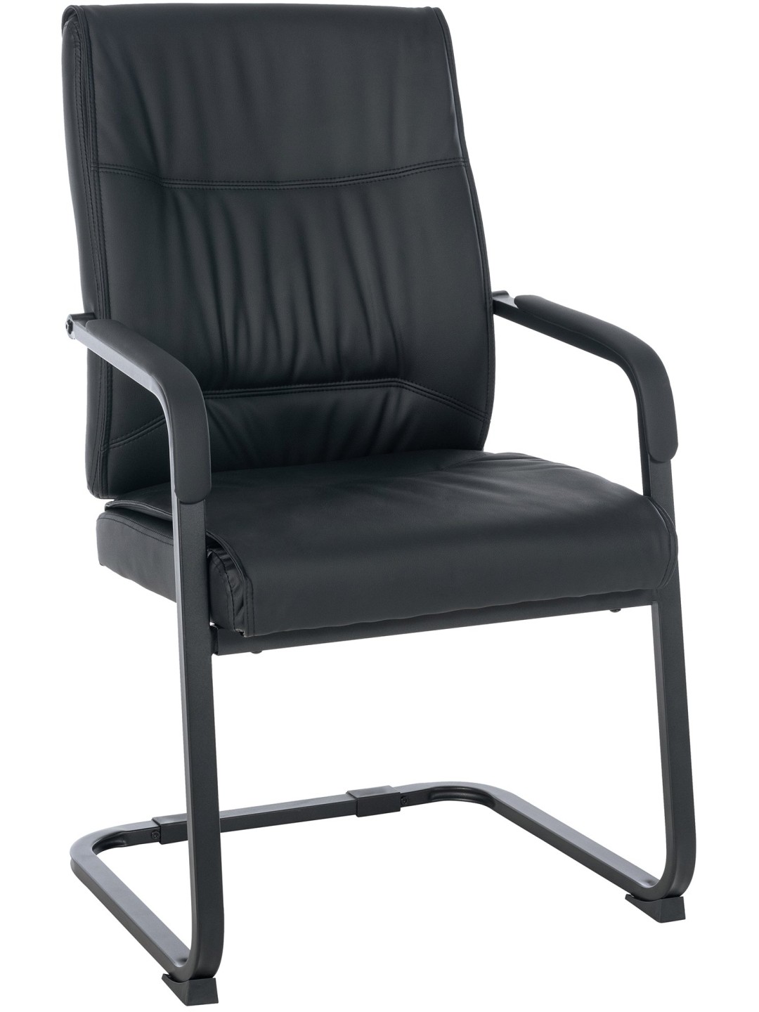 Scaun vizitator XL Anubis, negru/negru