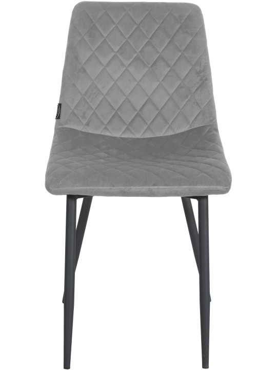 Set 4 scaune Telde catifea, gri