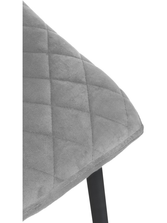 Set 4 scaune Telde catifea, gri