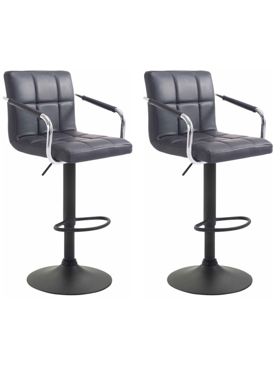 Set 2 scaune de bar Lucy V2, negru Set 2 scaune de bar Lucy V2, negru