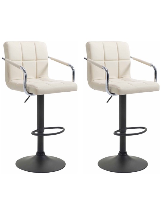 Set 2 scaune de bar Lucy V2, crem