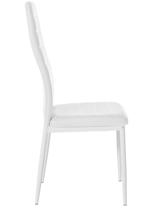 Scaun de sufragerie Mayfair imitatie piele, alb Scaun de sufragerie Mayfair imitatie piele, alb