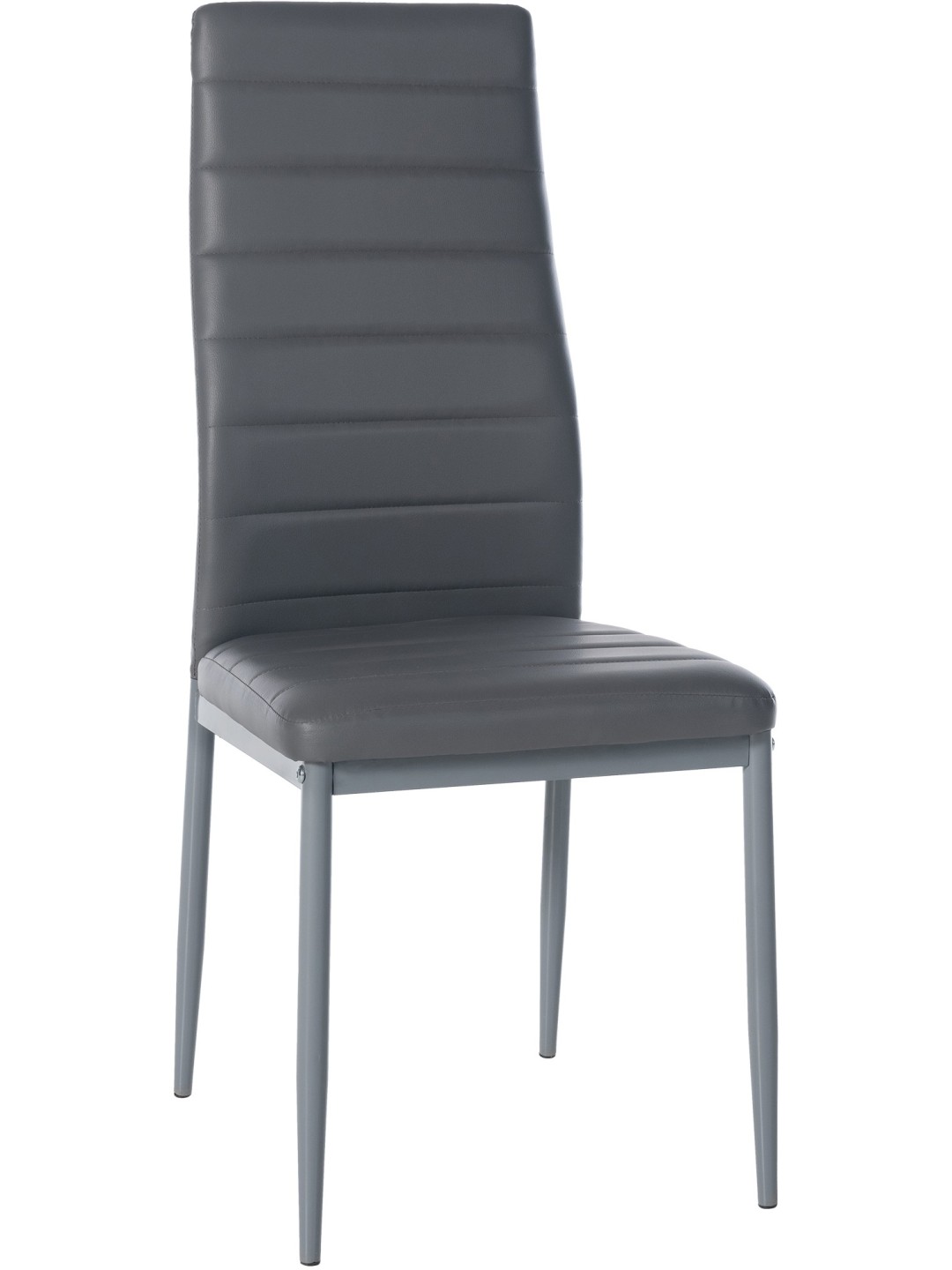 Scaun de sufragerie Mayfair imitatie piele, gri