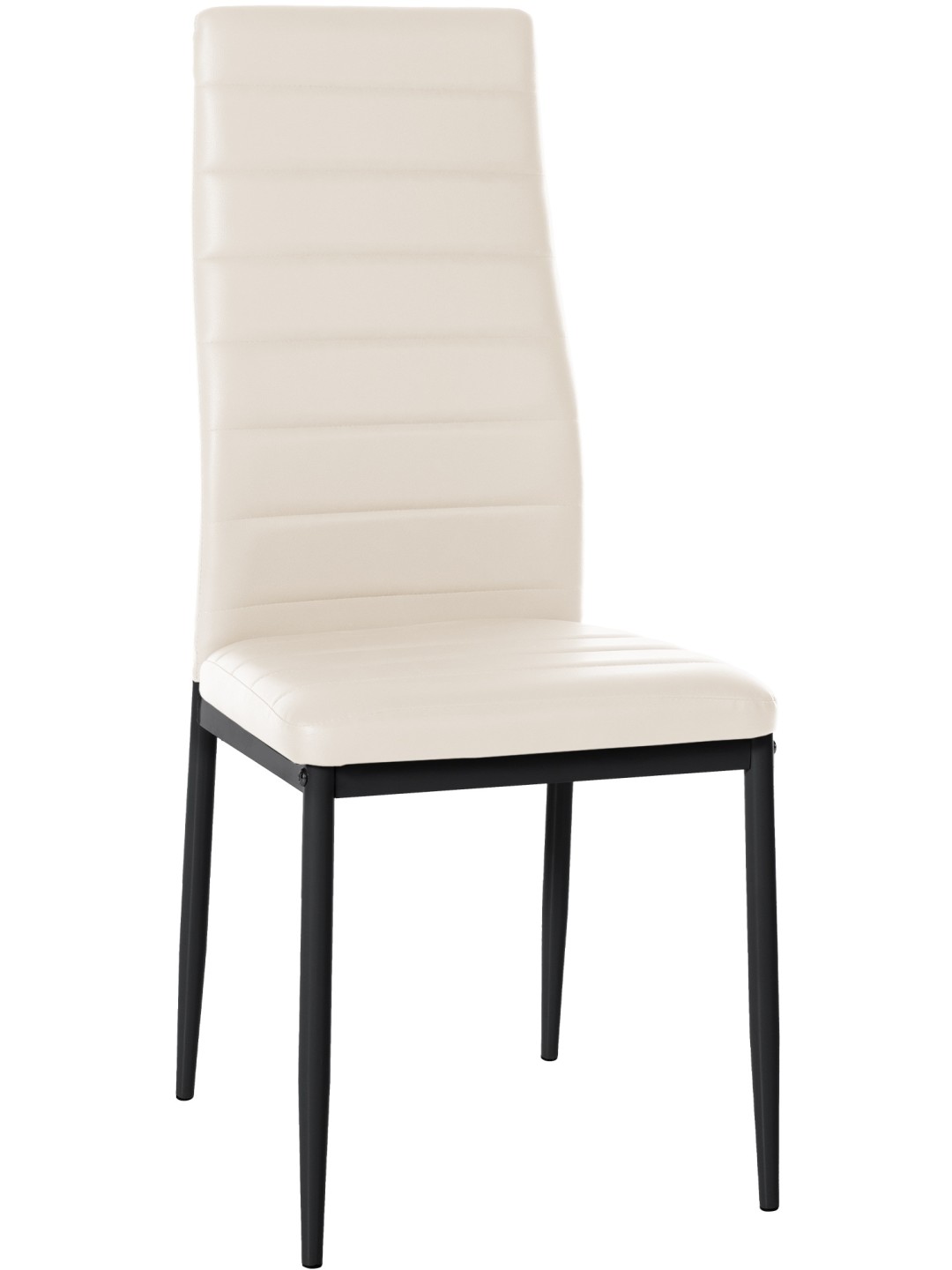 Scaun de sufragerie Mayfair imitatie piele, crem