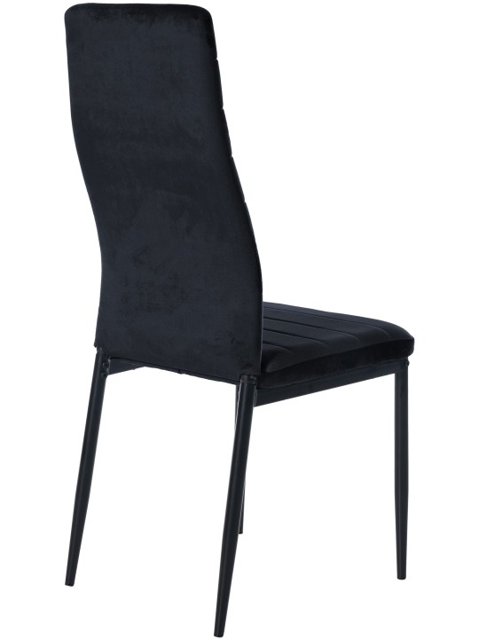 Scaun de sufragerie Mayfair catifea, negru