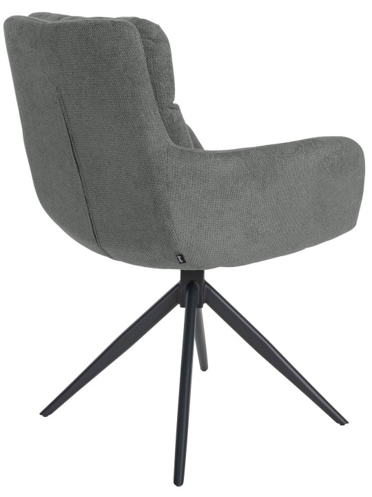 Scaun de sufragerie Vilas stofa, gri