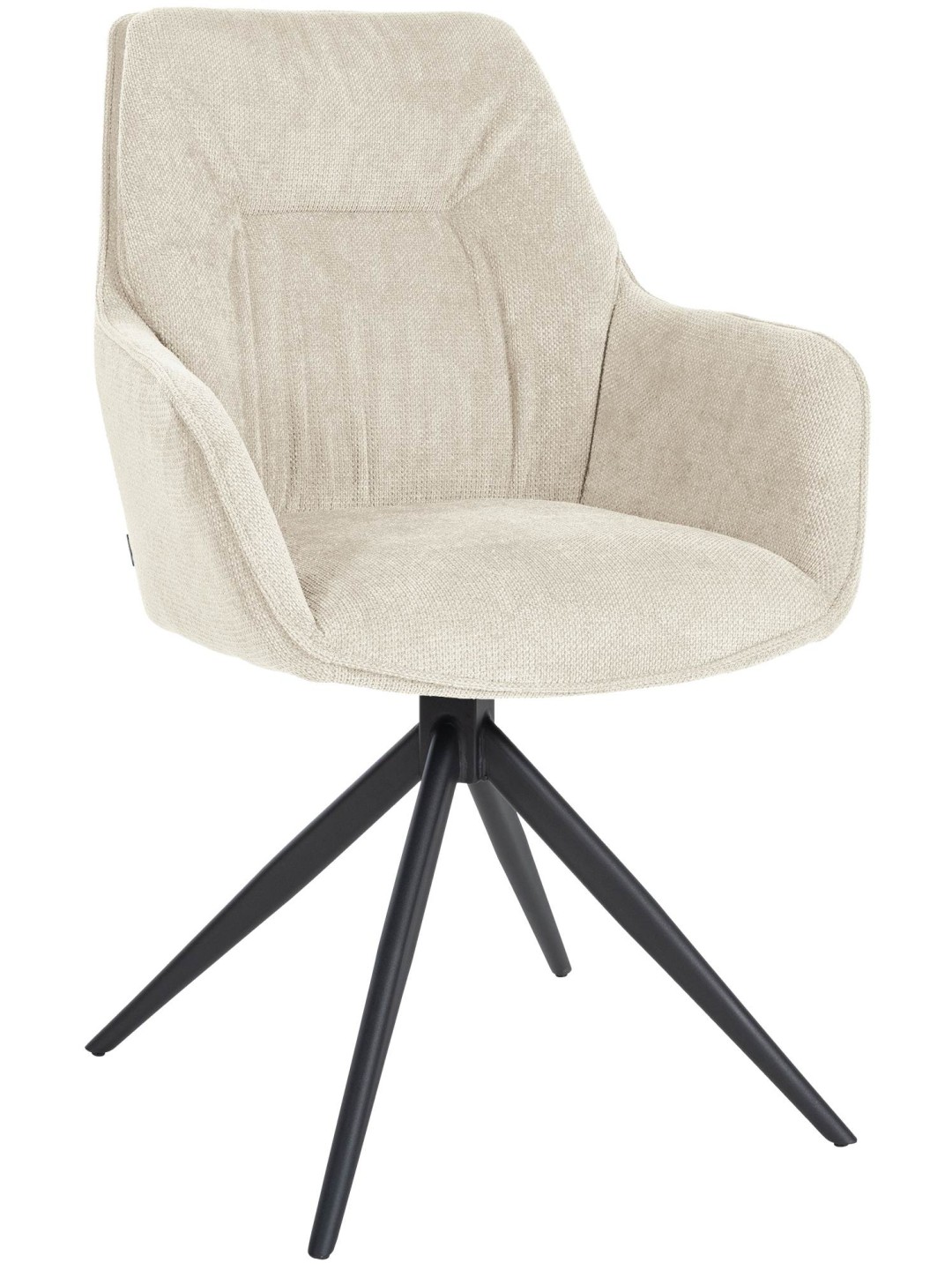 Scaun din țesătură Jules, crem