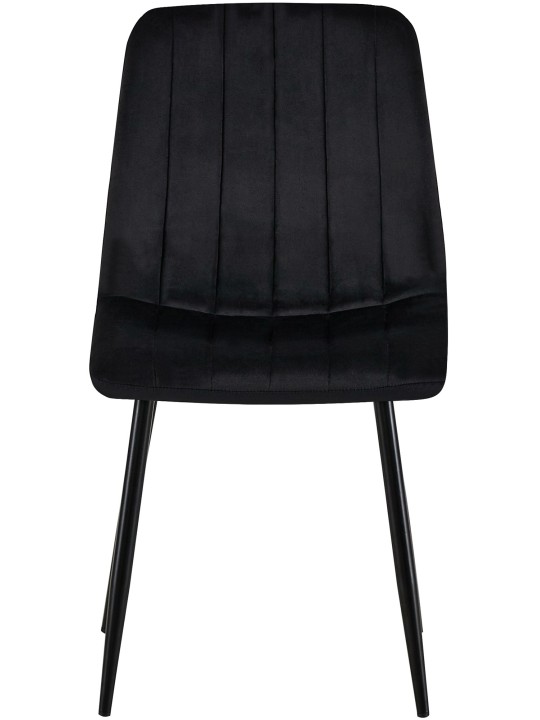 Scaun Dijon catifea, negru
