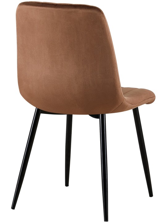 Scaun Dijon catifea, maro