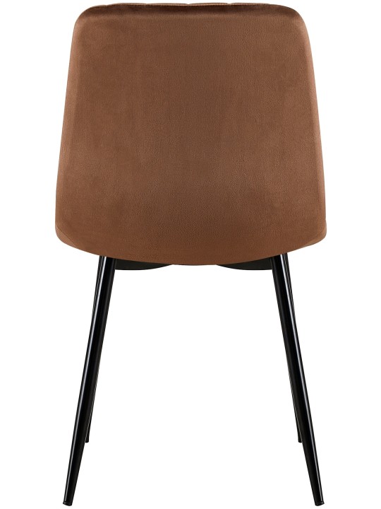 Scaun Dijon catifea, maro