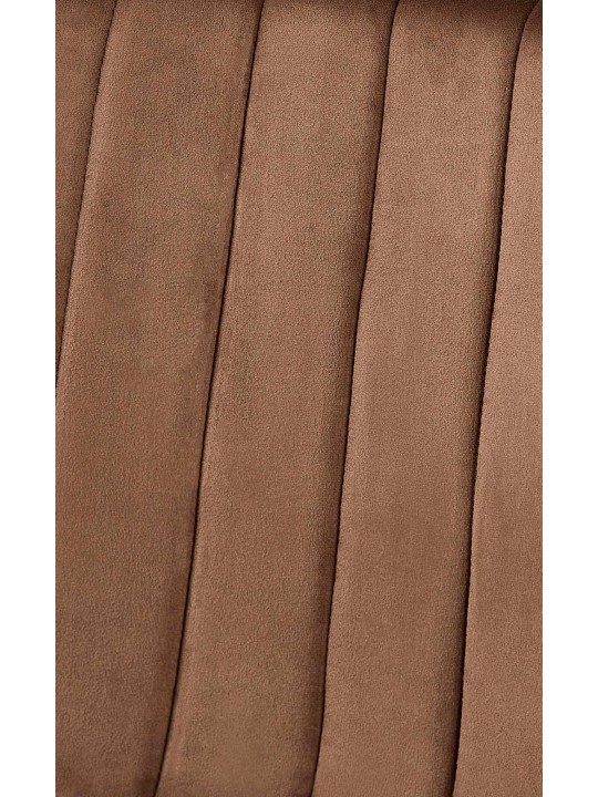 Scaun Dijon catifea, maro