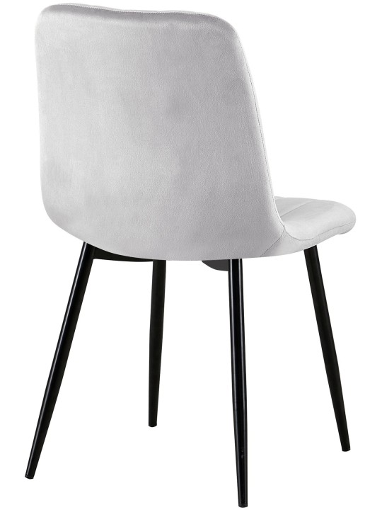 Scaun Dijon catifea, gri