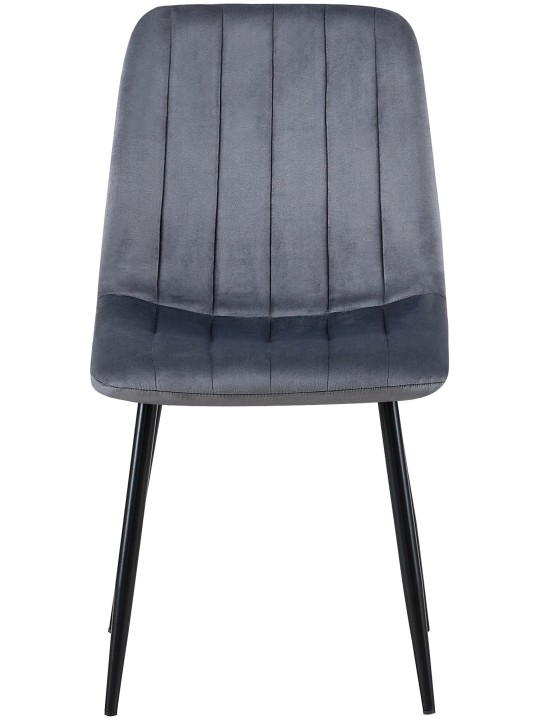Scaun Dijon catifea, gri închis