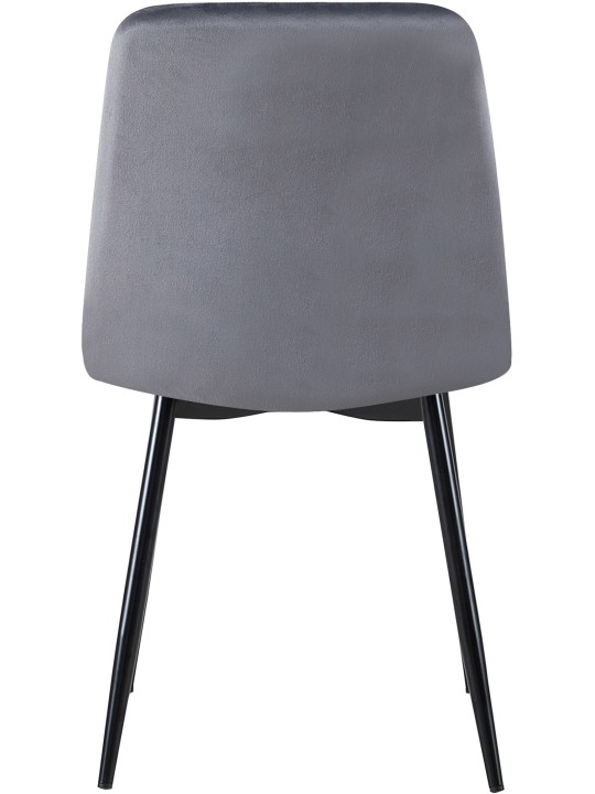 Scaun Dijon catifea, gri închis