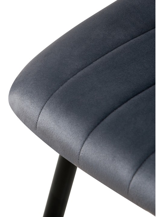 Scaun Dijon catifea, gri închis