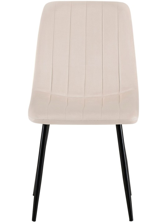 Set 4 scaune Dijon catifea, crem