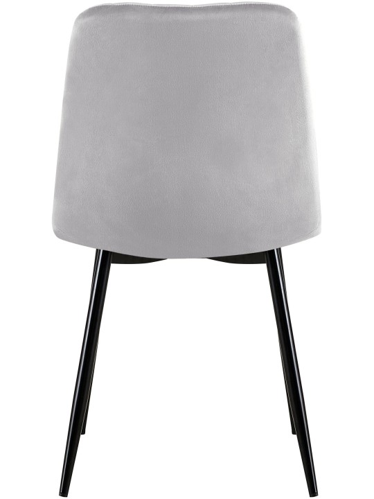 Set 4 scaune Dijon catifea, gri