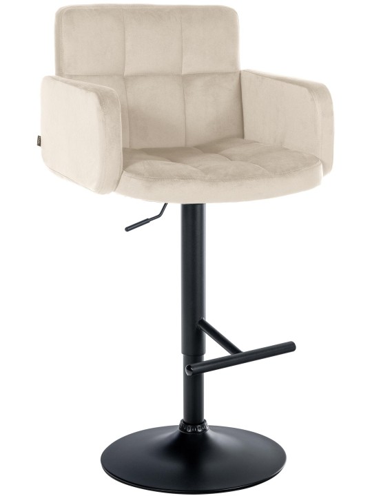 Scaun de bar Los Angeles catifea, crem