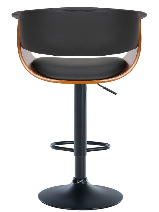 Set 2 scaune de bar Vestal imitatie piele, nuc/negru Set 2 scaune de bar Vestal imitatie piele, nuc/negru