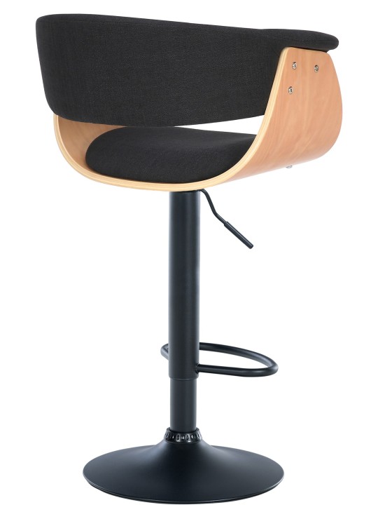 Set 2 taburete de bar Tesatura Vestal, natural/negru