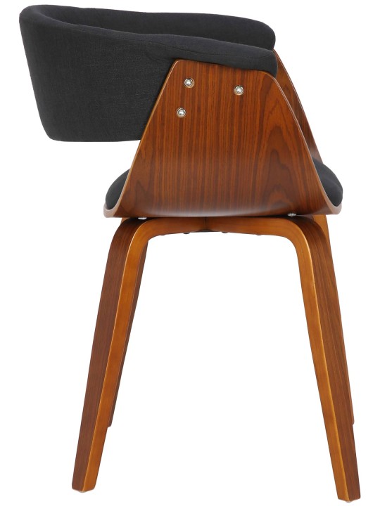 Set 2 scaune Bruce material, nuc/negru Set 2 scaune Bruce material, nuc/negru