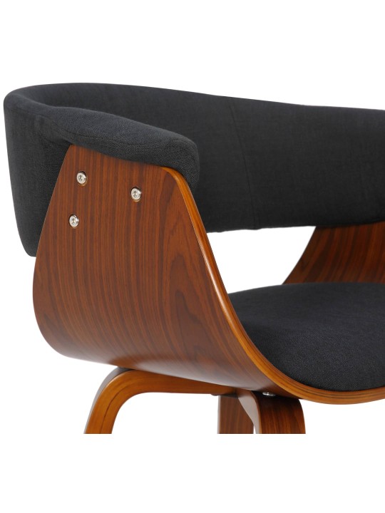 Set 2 scaune Bruce material, nuc/negru Set 2 scaune Bruce material, nuc/negru