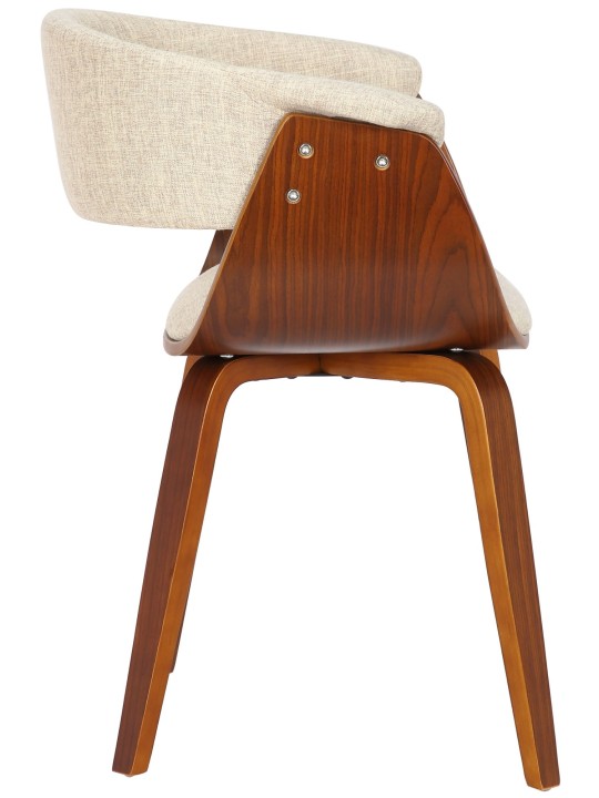 Set 2 scaune Bruce material, nuc/crem Set 2 scaune Bruce material, nuc/crem