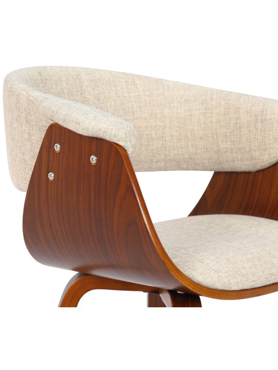 Set 2 scaune Bruce material, nuc/crem Set 2 scaune Bruce material, nuc/crem