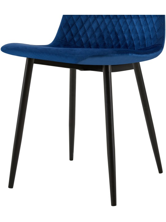 Scaun Giverny catifea, albastru