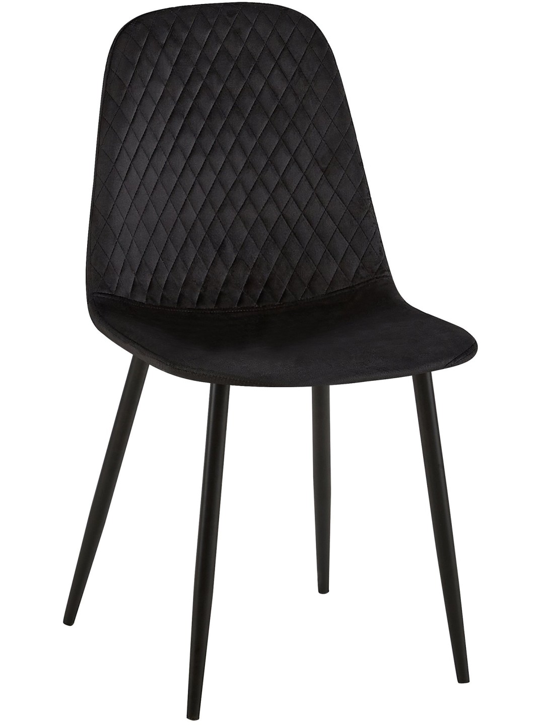 Scaun Giverny catifea, negru