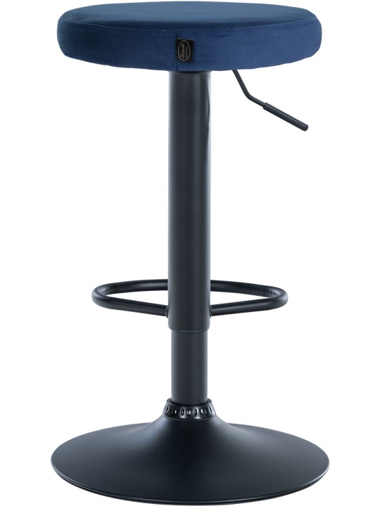 Set 2 taburete de bar Ponte catifea, albastru