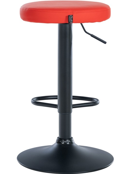 Set 2 taburete de bar Ponte imitatie piele, roșu