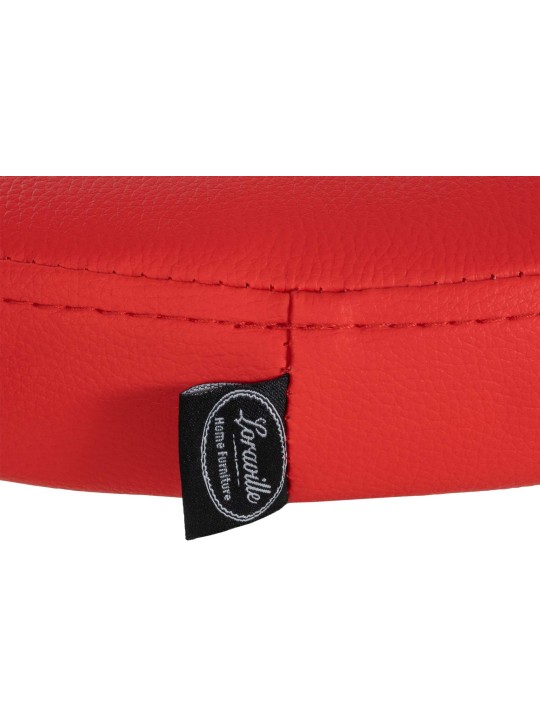 Set 2 taburete de bar Ponte imitatie piele, roșu