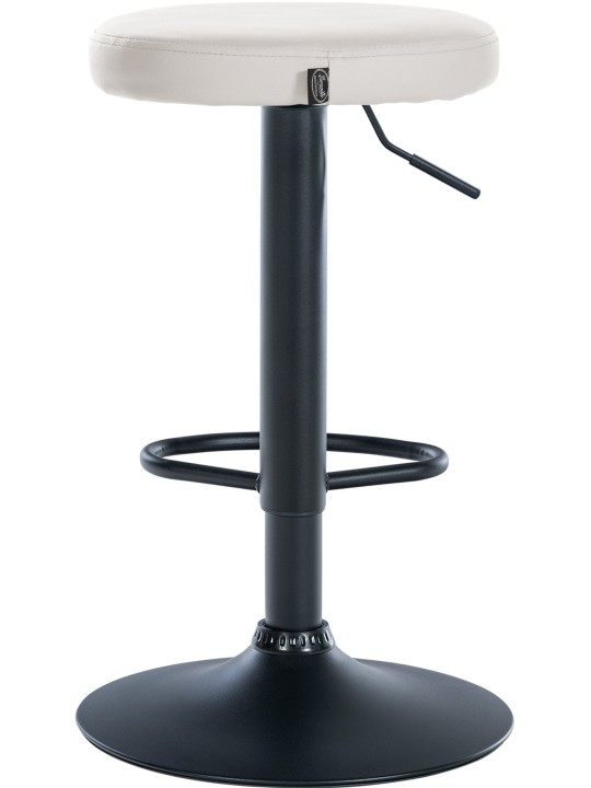 Set 2 taburete de bar Ponte imitatie piele, alb