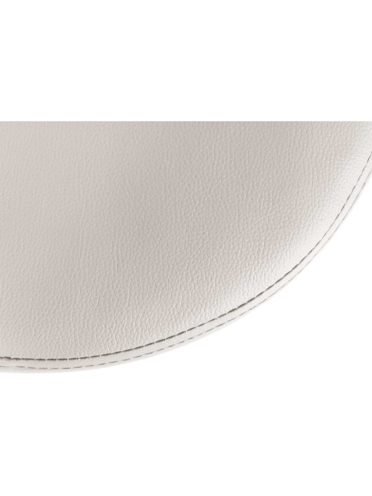 Set 2 taburete de bar Ponte imitatie piele, alb