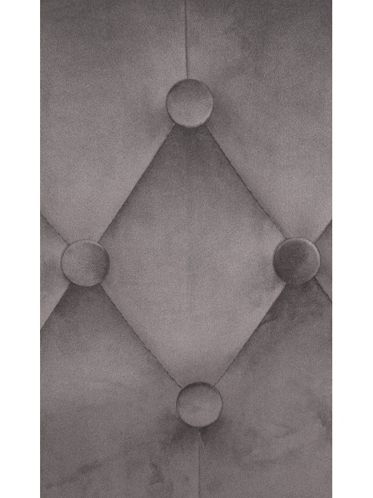 Scaun de bar Dublin catifea crom, gri Scaun de bar Dublin catifea crom, gri