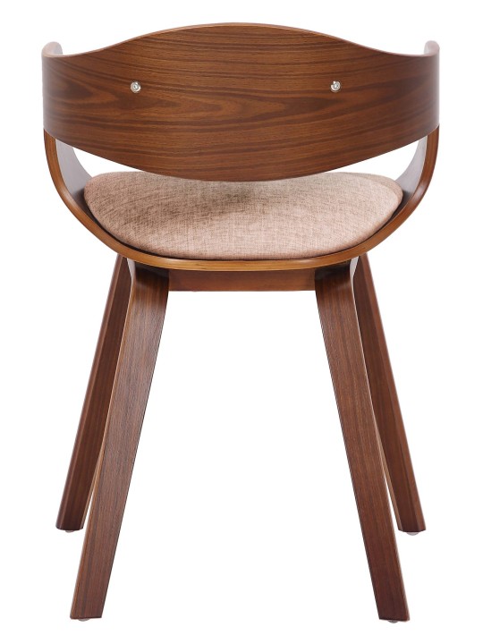 Scaun vizitator țesătură Kingston, nuc/crem Scaun vizitator țesătură Kingston, nuc/crem