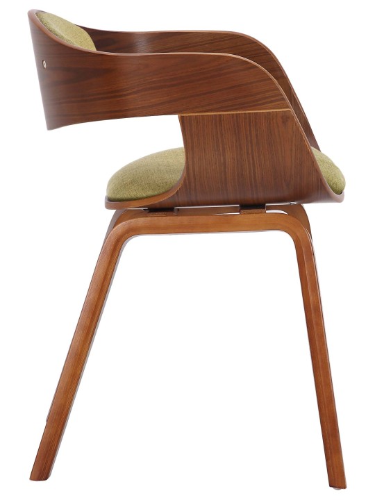 Scaun vizitator țesătură Kingston, nuc/verde deschis Scaun vizitator țesătură Kingston, nuc/verde deschis